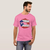 Vlaggen van Puerto Rico T-shirt (Voorkant volledig)