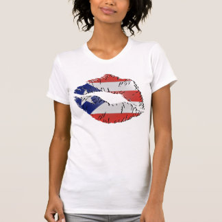 Vlaggen van Puerto Rico T-shirt