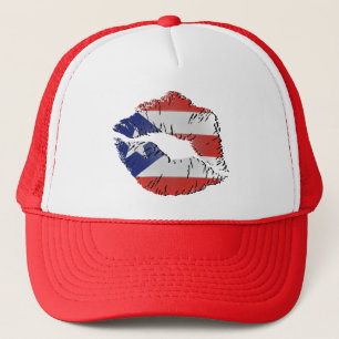 Vlaggen van Puerto Rico Trucker Pet