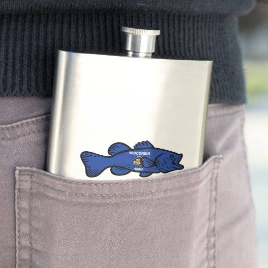 Vlaggen van visvisviskregel flacon (Voorbeeld)