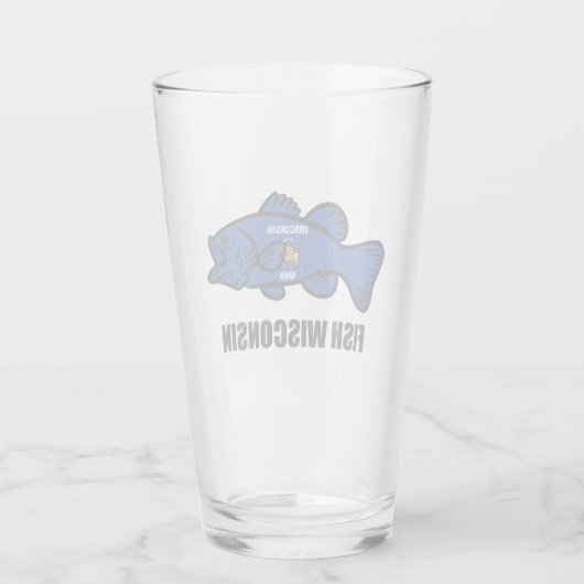 Vlaggen van visvisviskregel glas (Achterkant)