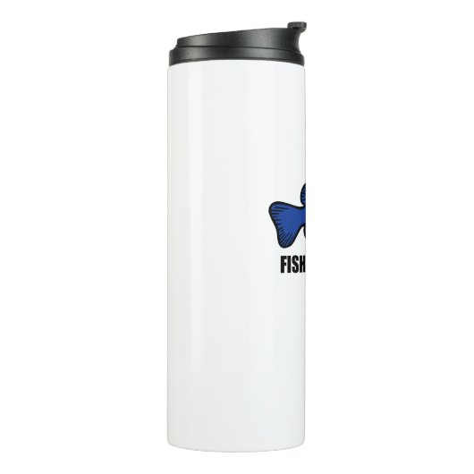 Vlaggen van visvisviskregel thermosbeker (Gedraaid links)