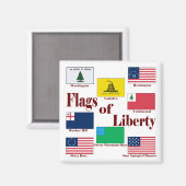 Vlaggen van vrijheid magneet (Voorkant / Achterkant)