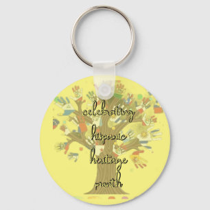Vlaggen vieren Hispanic Heritage Month Sleutelhanger