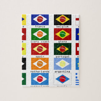 vlaggen voor het wereldkampioenschap Brazilië Legpuzzel