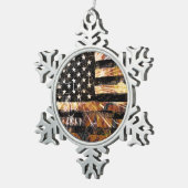 Vlaggen voor industriële bouw tin sneeuwvlok ornament (Rechts)