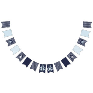 Vlaggen voor marinescheepvaart en Bleke blauw-inkt Vlaggetjes