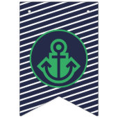 Vlaggen voor marinescheepvaart en Groene Nautical  Vlaggetjes (Derde vlag)