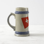 Vlaggen Zwitserland en Thurgau Bierpul (Links)