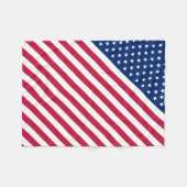 Vlaggenbanden van de VS en stripes Baby Fleece Deken (Voorkant (Horizontaal))
