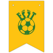 Vlaggenbanner Footprints of Glory – WK voetbal Vlaggetjes (Eerste vlag)