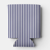 Vlaggenblauw en witte strepen van de VS Blikjeskoeler (Achterkant)