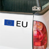 Vlaggenbumpersticker van de Europese Unie met code Bumpersticker (Op Truck)