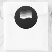 Vlaggencadeautje voor heteroseksuele, lesbische, h ronde sticker (Tas)