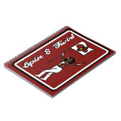 Vlaggendanseres Red Flower Notitieboek (Linkerzijde)