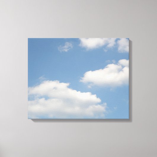 Vlaggende Cumuluswolken Canvasprint Canvas Afdruk (Voorkant)