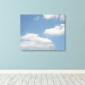 Vlaggende Cumuluswolken Canvasprint Canvas Afdruk (Insitu (Houten vloer))