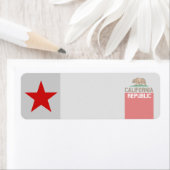Vlaggendecor van de REPUBLIEK KLIFORNIË Etiket (Insitu)