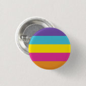 Vlaggendefilee voor gender non-binair ronde button 3,2 cm (Voorkant /achterkant)