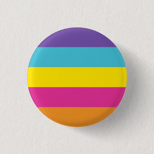 Vlaggendefilee voor gender non-binair ronde button 3,2 cm (Voorkant)