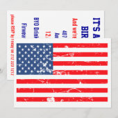 Vlaggene stijl Verenigde Staten met drukproblemen Kaart (Voorkant / Achterkant)