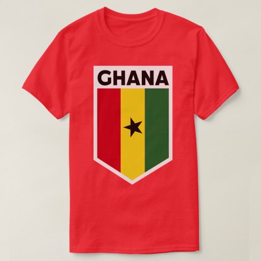 Vlaggenembleem van Ghana T-shirt (Design voorkant)