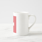 Vlaggenembleem Zwitserland Porselein Kop (Rechts)