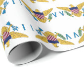 Vlaggengebied van de Amerikaanse Maagdeneilanden Cadeaupapier (Rol Hoek)