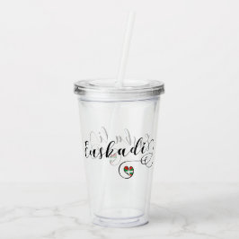 Vlaggenhart van Baskenland Euskadi Acryl Drinkbeker