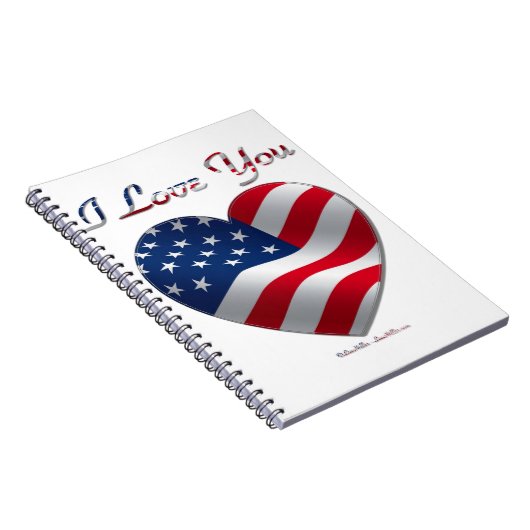 Vlaggenhart van de VS Notitieboek (Rechterzijde)