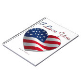 Vlaggenhart van de VS Notitieboek (Linkerzijde)