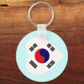 Vlaggenhart van Korea (Zuid) Sleutelhanger (Voorkant)