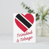 Vlaggenhart van Trinidad en Tobago Briefkaart (Staand voorkant)