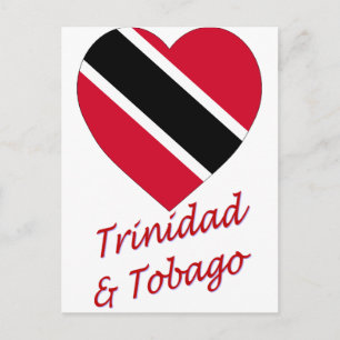 Vlaggenhart van Trinidad en Tobago Briefkaart