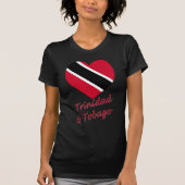 Vlaggenhart van Trinidad en Tobago T-shirt (Voorkant)