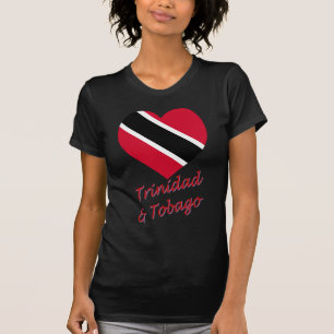Vlaggenhart van Trinidad en Tobago T-shirt