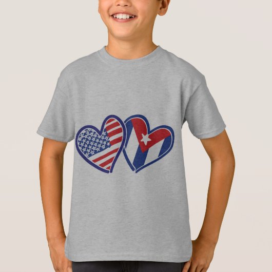 Vlaggenhart VS CUBA T-shirt (Voorkant)