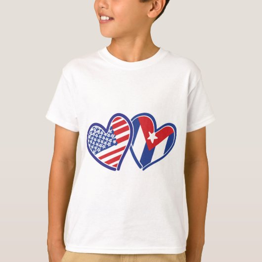 Vlaggenhart VS CUBA T-shirt (Voorkant)