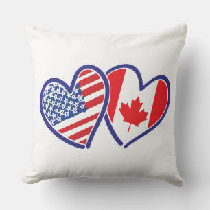 Vlaggenharten in Canada en Amerika Kussen