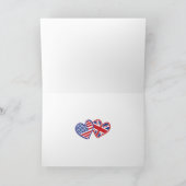 Vlaggenharten uit de VS en het VK Kaart (Binnen)