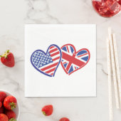 Vlaggenharten uit de VS en het VK Servet (Insitu)