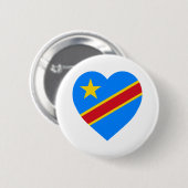 Vlaggenhuis Congo Ronde Button 5,7 Cm (Voorkant /achterkant)