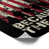 Vlaggenhuis van de vrije zee vanwege de braveveter poster (Hoek)