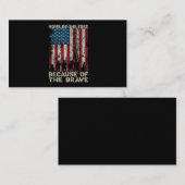 Vlaggenhuis van de vrije zee vanwege de braveveter visitekaartje (Voorkant / Achterkant)