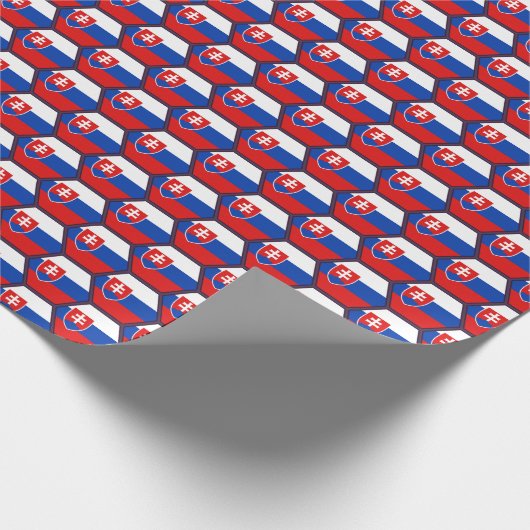 Vlaggenhuiswerkpapier van Slowakije Cadeaupapier (Hoek)