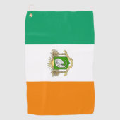 Vlaggenjas van de Ivoorkust  Golfhanddoek (Voorkant)