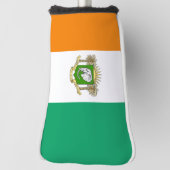 Vlaggenjas van de Ivoorkust Golfheadcover (Draai 90)