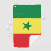 Vlaggenjas van Senegal Golfhanddoek (Insitu)