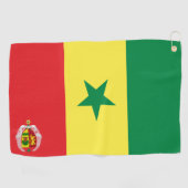 Vlaggenjas van Senegal Golfhanddoek (Horizontaal)
