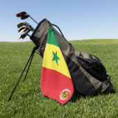 Vlaggenjas van Senegal Golfhanddoek (Groen)